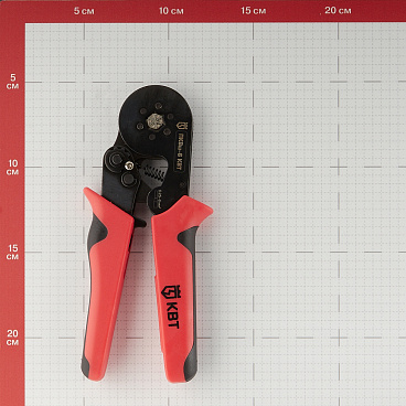 Пресс-клещи КВТ ПКВш-6 для обжима втулочных наконечников 0,25-6 кв.мм (74593)