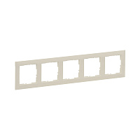 Рамка Legrand Suno пятиместная слоновая кость (721585)