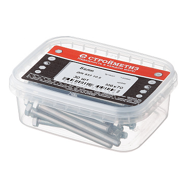 Болт оцинкованный M6x70 мм DIN 933 10,9 (30 шт.)