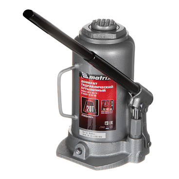 Домкрат гидравлический бутылочный Matrix 20 т (50731)