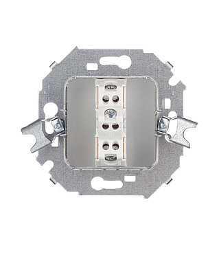 Переключатель Simon 15 одноклавишный встраиваемый белый (1591201-030)