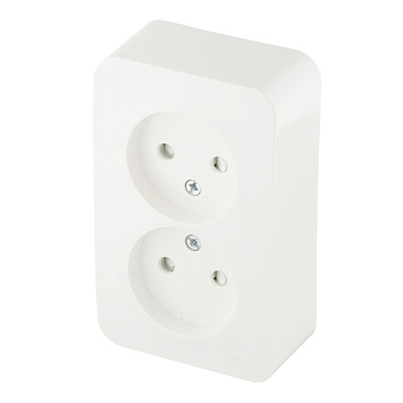 Розетка Systeme Electric Blanca накладная молочная со шторками (BLNRA001212)