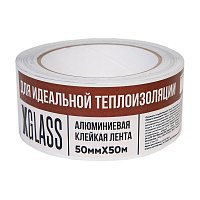 Лента монтажная X-Glass алюминиевая 50 мм 50 м серебро