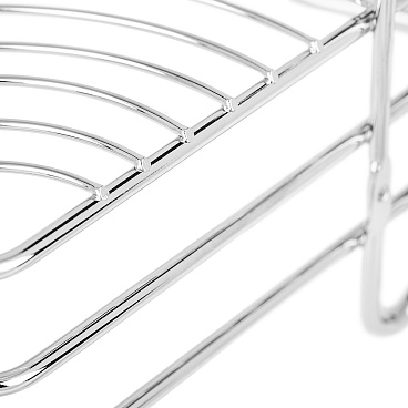 Полка для ванной ЧМЗ Стамбул угловая трехъярусная 222х222х720 мм металл хром (501-006-01)