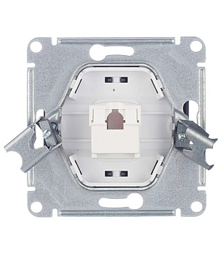 Розетка компьютерная Systeme Electric Glossa встраиваемая антрацит RJ45 (GSL000781К)