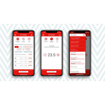 Терморегулятор электронный сенсорный для теплого пола Thermoreg TI-700 NFC черный с поддержкой NFC