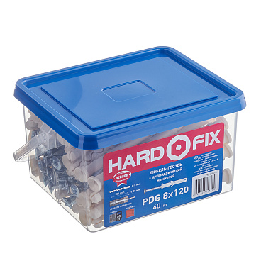 Дюбель-гвоздь Hard-Fix 8x120 мм цилиндрическая манжета нейлон (40 шт.)