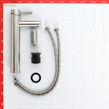 Смеситель для раковины высокий Corsa Deco AS однорычажный сталь (FBASL)