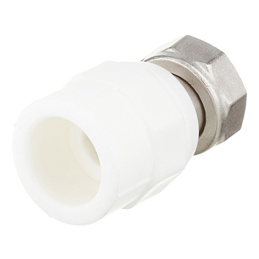 Муфта полипропиленовая Valtec с накидной гайкой 25 мм х 3/4 ВР(г) (VTp.708.0.02505)