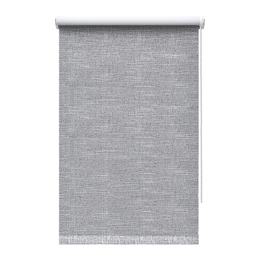 Рулонная штора блэкаут 200х175 см Decofest Каролина серая