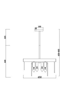 Подвесной светильник Freya FR5104PL-06BS3