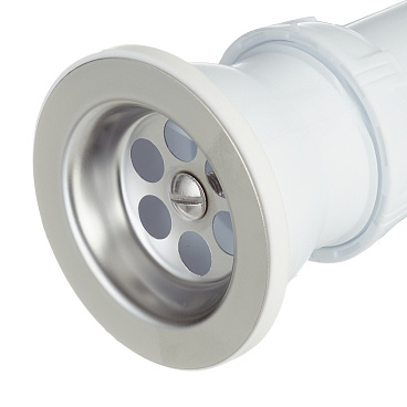 Сифон для раковины и мойки Wirquin Pro 1 1/2х40 мм с выпуском d70 мм с отводом с соединением 40/50 мм (30718030)