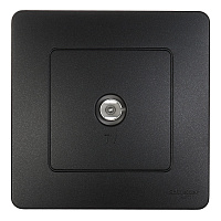 Розетка телевизионная Systeme Electric Blanca встраиваемая антрацит (BLNTS000016)