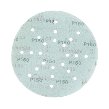 Диск шлифовальный Sunmight Film L312T d225 мм P150 на липучку пленочная основа (5 шт.) (53509R)