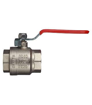 Кран шаровой латунный Valtec Base 1 1/2 ВР(г) х 1 1/2 ВР(г) ручка прямой (VT.214.N.08)