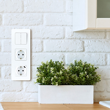 Выключатель Legrand Inspiria двухклавишный встраиваемый белый (673620)