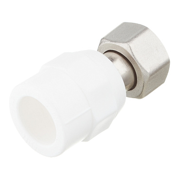 Муфта полипропиленовая Valtec с накидной гайкой 20 мм х  1/2 ЕК под евроконус (VTp.708.K.02004)