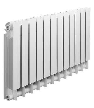 Радиатор биметаллический Global Style Plus 500 мм 12 секций 1" боковое подключение белый