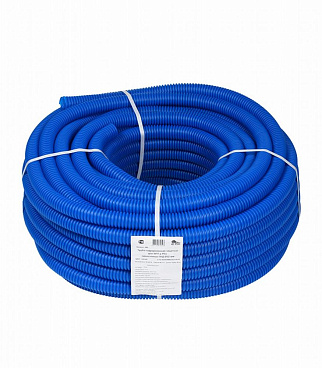 Труба гофрированная 32 мм СТС для металлопластиковых труб d20 мм синяя (50 м)