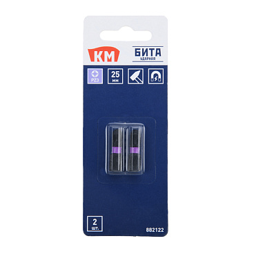 Бита КМ (882122) PZ3 магнитная 25 мм ударная (2 шт.)