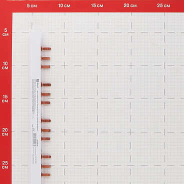 Шина соединительная трехрядная EKF PROxima тип PIN 63 А на 54 модуля 1 м (pin-03-63)