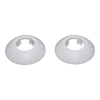 Обвод для труб ПВХ декоративный 28 мм белый матовый (2 шт.)