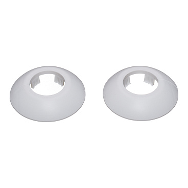 Обвод для труб ПВХ декоративный 28 мм белый матовый (2 шт.)