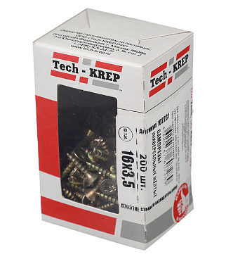 Саморезы универсальные 16x3,5 мм желтые (200 шт.)