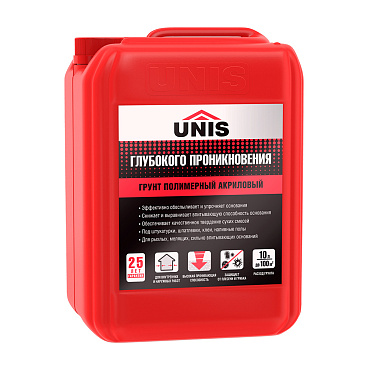Грунт Unis UP-18 глубокого проникновения укрепляющий 10 л