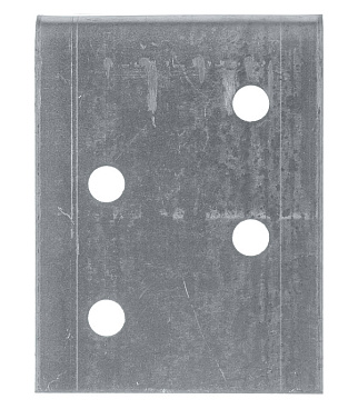 Уголок фиксирующий для дверного профиля UA-75A 2 мм