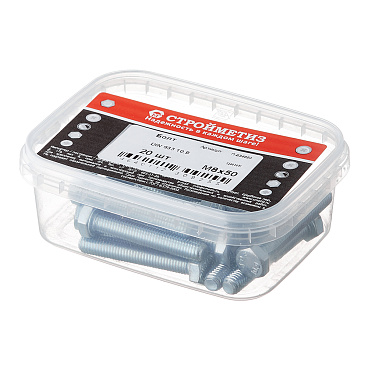 Болт оцинкованный M8x50 мм DIN 933 10,9 (20 шт.)