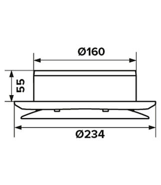 Анемостат приточный регулируемый Era с фланцем d160 мм белый