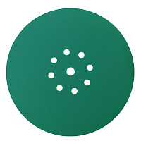 Диск шлифовальный КМ Green Film d225 мм P240 на липучку пленочная основа (3 шт.)