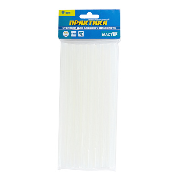 Стержни клеевые Практика 11х200 мм прозрачные 160 г (8 шт.)