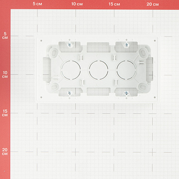 Коробка монтажная Simon 24 Harmonie двухместная накладная белая (2400752-030)
