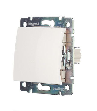 Выключатель Legrand Valena одноклавишный встраиваемый белый (694260)