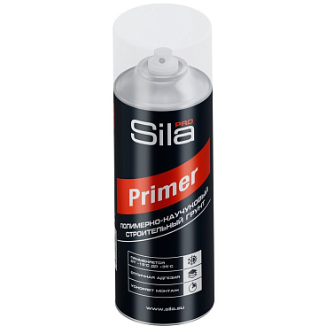 Грунт строительный Sila Pro Primer полимерно-каучуковый аэрозоль 520 мл прозрачный