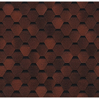 Черепица гибкая Шинглас Оптима красная 3 кв.м