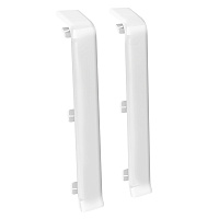 Соединитель Деконика 100 мм белый глянцевый Г-профиль (2 шт.)