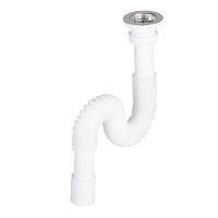 Сифон для раковины Wirquin Pro 1 1/4х32 мм с выпуском d63 мм с соединением 32/40 мм (30717987)