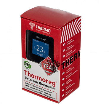 Терморегулятор программируемый для теплого пола Thermoreg TI-970 черный