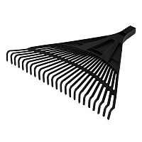 Грабли веерные Сибртех (61708) пластиковые для уборки листьев и травы 24 зуба с ребрами жесткости