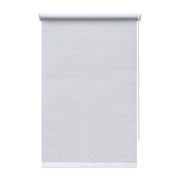 Рулонная штора блэкаут 120х160 см Decofest Каролина белая