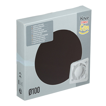 Панель декоративная для вентилятора KW Awenta PTGB100P черное глянцевое стекло