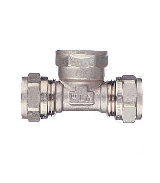 Тройник VALTEC (VTm.332.N.200520) 20 обж(ц) х 3/4 ВР(г) х 20 обж(ц)