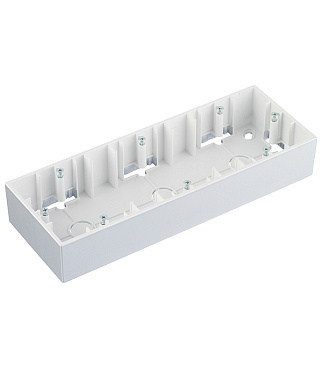 Коробка монтажная Simon 15 трехместная накладная алюминий (1590753-033)