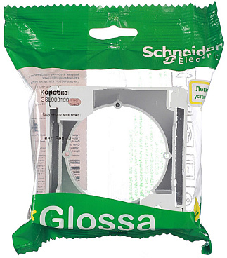Коробка монтажная Systeme Electric Glossa белая (GSL000100)