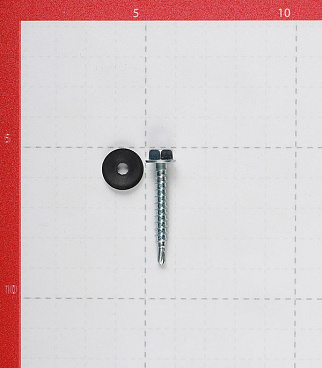 Саморезы кровельные с буром 35х4,8 мм металл-дерево оцинкованные (250 шт.)