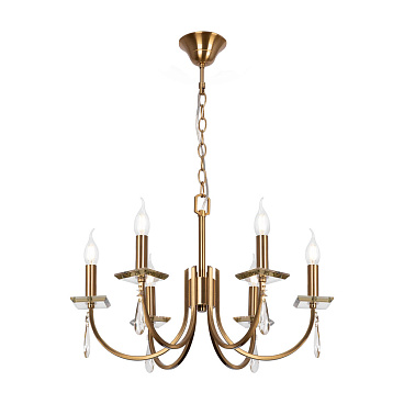 Люстра подвесная Freya Forte E14 240 Вт 16 кв.м (FR1006PL-06G)