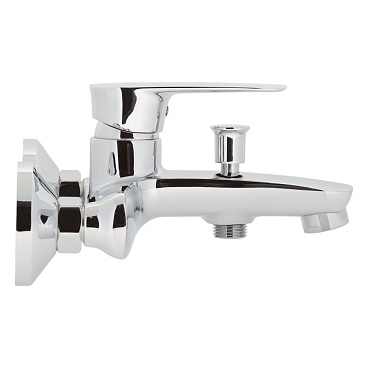 Смеситель для ванны Lavelly Optima хром однорычажный с коротким изливом без лейки (672205)
